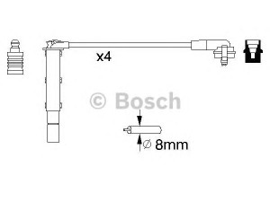 BOSCH 0 986 357 090 uždegimo laido komplektas 
 Kibirkšties / kaitinamasis uždegimas -> Uždegimo laidai/jungtys