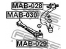 FEBEST MAB-028 valdymo svirties/išilginių svirčių įvorė 
 Ašies montavimas/vairavimo mechanizmas/ratai -> Valdymo svirtis/pasukamosios svirties sujungimas -> Montavimas/sutvirtinimas
MR296290, MR325251
