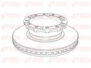 REMSA NCA1158.20 stabdžių diskas 
 Stabdžių sistema -> Diskinis stabdys -> Stabdžių diskas
2992477, 2996327, 2996329, 7184136