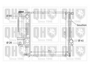 QUINTON HAZELL QER1588 radiatorius, variklio aušinimas 
 Aušinimo sistema -> Radiatorius/alyvos aušintuvas -> Radiatorius/dalys
17 11 1 728 905, 17 11 1 728 907