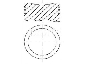 MAHLE ORIGINAL E51100 0.50 stūmoklis