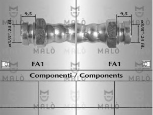 MAL? 8097 stabdžių žarnelė 
 Stabdžių sistema -> Stabdžių žarnelės
7700540425, 7700554958, 7700619240