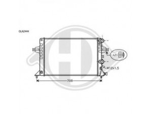 DIEDERICHS 8180503 radiatorius, variklio aušinimas 
 Aušinimo sistema -> Radiatorius/alyvos aušintuvas -> Radiatorius/dalys
1300258, 1300409, 93174632, 93177122