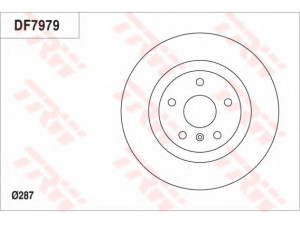 TRW DF7979 stabdžių diskas 
 Stabdžių sistema -> Diskinis stabdys -> Stabdžių diskas
S18D3501075