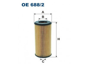 FILTRON OE688/2 alyvos filtras 
 Techninės priežiūros dalys -> Techninės priežiūros intervalai
06K 115 466, 06K 115 562, 06L115466