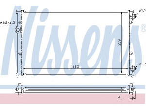 NISSENS 652441 radiatorius, variklio aušinimas 
 Aušinimo sistema -> Radiatorius/alyvos aušintuvas -> Radiatorius/dalys
1H0.121.253 C, 1H0.121.253 P, 6K0.121.253 M