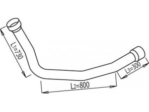 DINEX 68180 išleidimo kolektorius 
 Išmetimo sistema -> Išmetimo vamzdžiai
1107151, 365138