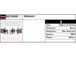 DELCO REMY DC73648 stabdžių apkaba 
 Dviratė transporto priemonės -> Stabdžių sistema -> Stabdžių apkaba / priedai
8253296, 7 701 208 361
