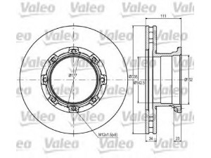 VALEO 187083 stabdžių diskas 
 Dviratė transporto priemonės -> Stabdžių sistema -> Stabdžių diskai / priedai
9704230712, 9704230512, 9704230712