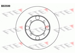 FTE BS3599 stabdžių diskas 
 Dviratė transporto priemonės -> Stabdžių sistema -> Stabdžių diskai / priedai
MB316677, MB238615, MB316677, MB366434