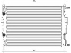 MAGNETI MARELLI 350213997000 radiatorius, variklio aušinimas 
 Aušinimo sistema -> Radiatorius/alyvos aušintuvas -> Radiatorius/dalys
8200115542
