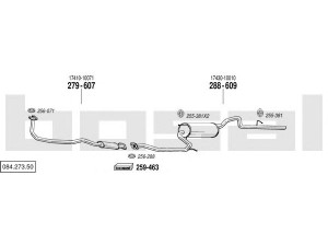 BOSAL 084.273.50 išmetimo sistema 
 Išmetimo sistema -> Išmetimo sistema, visa