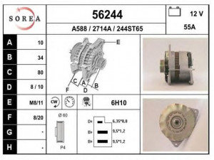 EAI 56244 kintamosios srovės generatorius 
 Elektros įranga -> Kint. sr. generatorius/dalys -> Kintamosios srovės generatorius
53022410