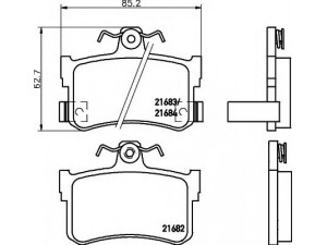 HELLA 8DB 355 018-611 stabdžių trinkelių rinkinys, diskinis stabdys 
 Techninės priežiūros dalys -> Papildomas remontas
GBP90302AF, GBP90323, GBP90323AF