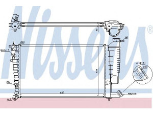 NISSENS 61317A radiatorius, variklio aušinimas 
 Aušinimo sistema -> Radiatorius/alyvos aušintuvas -> Radiatorius/dalys
1330.46, 1331.CV, 1330.46, 1331.CV
