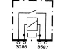 HELLA 4RA 007 791-011 relė, pagrindinė srovė; relė, priekinių žibintų valymas; relė, vidaus pūtiklis; daugiafunkcė relė 
 Priekinių žibintų plovimo sistema
02JLM  21842, 02LHF 6703AA, 002 542 13 19