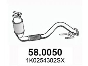 ASSO 58.0050 katalizatoriaus keitiklis 
 Išmetimo sistema -> Katalizatoriaus keitiklis
1K0254302SX, 1K0254302SX