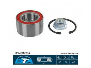 BTA H1W009BTA rato guolio komplektas 
 Ašies montavimas/vairavimo mechanizmas/ratai -> Rato stebulė/montavimas -> Rato guolis
1J0 498 625, 1J0 498 625, 1J0 498 625