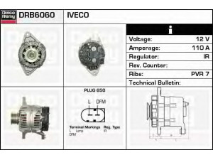 DELCO REMY DRB6060 kintamosios srovės generatorius 
 Elektros įranga -> Kint. sr. generatorius/dalys -> Kintamosios srovės generatorius
504385133, 504009977