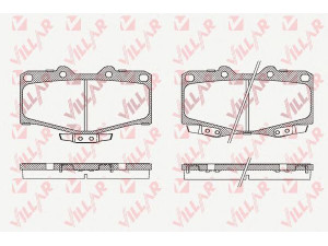 VILLAR 626.0058 stabdžių trinkelių rinkinys, diskinis stabdys 
 Techninės priežiūros dalys -> Papildomas remontas
0446535030, 0446535031, 0446535040