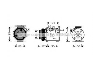 AVA QUALITY COOLING MTK166 kompresorius, oro kondicionierius 
 Oro kondicionavimas -> Kompresorius/dalys
AKC200A204G