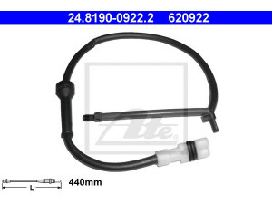 ATE 24.8190-0922.2 įspėjimo kontaktas, stabdžių trinkelių susidėvėjimas 
 Stabdžių sistema -> Susidėvėjimo indikatorius, stabdžių trinkelės
986 612 365 00