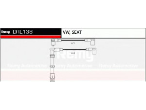 DELCO REMY DRL138 uždegimo laido komplektas 
 Kibirkšties / kaitinamasis uždegimas -> Uždegimo laidai/jungtys
037905409B, N100529.06