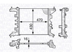 MAGNETI MARELLI 350213143200 radiatorius, variklio aušinimas 
 Aušinimo sistema -> Radiatorius/alyvos aušintuvas -> Radiatorius/dalys
13 00 304, 13 28 3244, 1300304