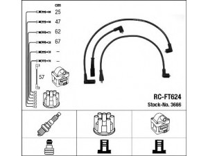 NGK 3666 uždegimo laido komplektas 
 Kibirkšties / kaitinamasis uždegimas -> Uždegimo laidai/jungtys
7626750, 7626750, 7626750, 76 26 75 0