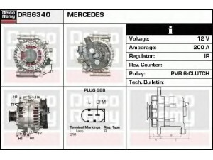 DELCO REMY DRB6340 kintamosios srovės generatorius 
 Elektros įranga -> Kint. sr. generatorius/dalys -> Kintamosios srovės generatorius