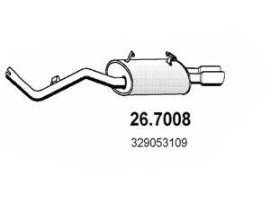 ASSO 26.7008 galinis duslintuvas 
 Išmetimo sistema -> Duslintuvas
329053109