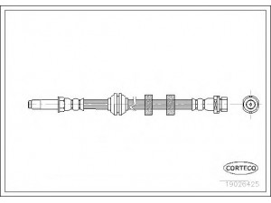 CORTECO 19026425 stabdžių žarnelė 
 Stabdžių sistema -> Stabdžių žarnelės
1071938, 6960026, 7067563