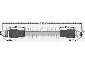 BORG & BECK BBH7095 stabdžių žarnelė 
 Stabdžių sistema -> Stabdžių žarnelės
4144280035