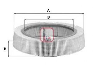 SOFIMA S 7360 A oro filtras 
 Filtrai -> Oro filtras
11476788, 1476788, 1504385, 71HF-9601-AA