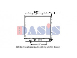 AKS DASIS 520730N radiatorius, variklio aušinimas 
 Aušinimo sistema -> Radiatorius/alyvos aušintuvas -> Radiatorius/dalys