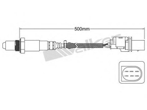 WALKER PRODUCTS 800-95016 lambda jutiklis 
 Išmetimo sistema -> Jutiklis/zondas
55202582, 03L906262, 9678423380