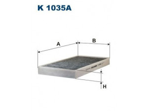 FILTRON K1035A filtras, salono oras 
 Techninės priežiūros dalys -> Techninės priežiūros intervalai
60653641, 60653641