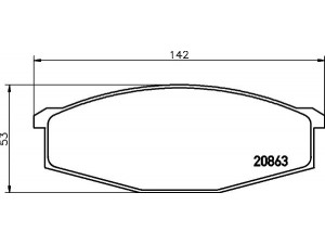 HELLA PAGID 8DB 355 007-291 stabdžių trinkelių rinkinys, diskinis stabdys 
 Techninės priežiūros dalys -> Papildomas remontas
41060C7025, 41060C7125, 41060C7190