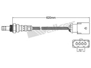 WALKER PRODUCTS 250-24480 lambda jutiklis 
 Variklis -> Variklio elektra
MHK 100728, MHK100722, MHK 100728