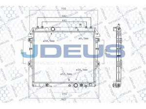 JDEUS 028M85 radiatorius, variklio aušinimas 
 Aušinimo sistema -> Radiatorius/alyvos aušintuvas -> Radiatorius/dalys
164000L130, 164000L170