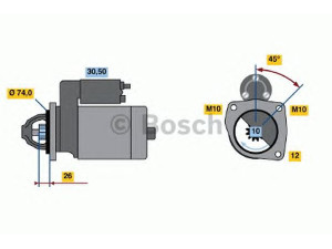 BOSCH 0 986 018 711 starteris 
 Elektros įranga -> Starterio sistema -> Starteris
F7RU 11000 AA, EP13-18-400, FP13-18-400