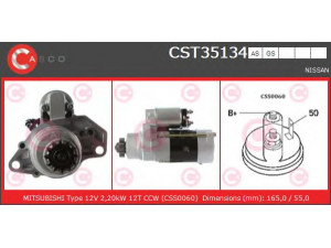 CASCO CST35134AS starteris 
 Elektros įranga -> Starterio sistema -> Starteris
M008T71371, M008T71371ZE, M008T75371