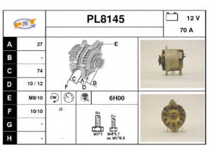 SNRA PL8145 kintamosios srovės generatorius