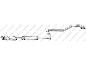 BOSAL 288-577 vidurinis duslintuvas 
 Išmetimo sistema -> Duslintuvas
20300-9F600, 20300-9F600KE