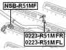 FEBEST NSB-R51MF skersinio stabilizatoriaus įvorių komplektas 
 Ašies montavimas/vairavimo mechanizmas/ratai -> Stabilizatorius/fiksatoriai -> Sklendės
54613-ZL10A