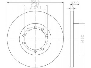 TEXTAR 93242500 stabdžių diskas 
 Stabdžių sistema -> Diskinis stabdys -> Stabdžių diskas
1488311, 8C1V2A315AA