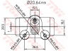 TRW BWF251 rato stabdžių cilindras 
 Stabdžių sistema -> Ratų cilindrai
0013545500, 13545500, 440262, 48837Z