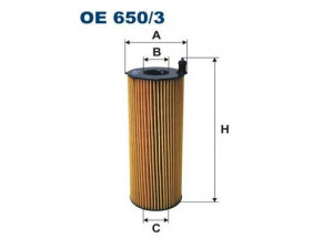 FILTRON OE650/3 alyvos filtras 
 Techninės priežiūros dalys -> Techninės priežiūros intervalai
057115561L, 057115561L, 057115561K