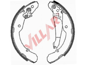 VILLAR 629.0689 stabdžių trinkelių komplektas 
 Techninės priežiūros dalys -> Papildomas remontas
1J0609525, 1J0609526, 1J0609527