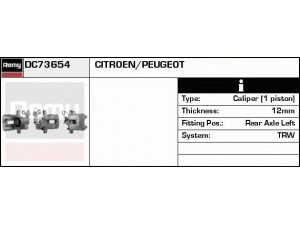 DELCO REMY DC73654 stabdžių apkaba 
 Dviratė transporto priemonės -> Stabdžių sistema -> Stabdžių apkaba / priedai
4401 G4